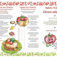Ulotka: „Pan Pomidorek radzi” Bajkowa Profilaktyka – Zdrowe odżywianie