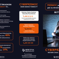 Ulotka: Cyberprzemoc nie rani ciała lecz duszę (Młodzież)