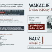 Ulotka: Aktywne i bezpieczne spędzanie wakacji
