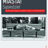 Plakat:  Bezpieczne wakacje w Twoim mieście (dla mieszkańców)