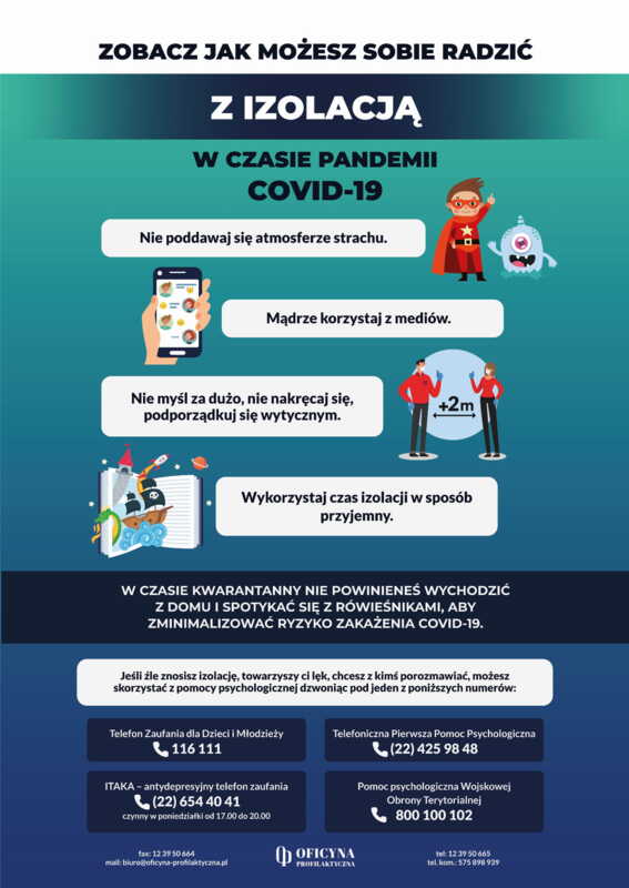Plakat: Izolacja Młodzież