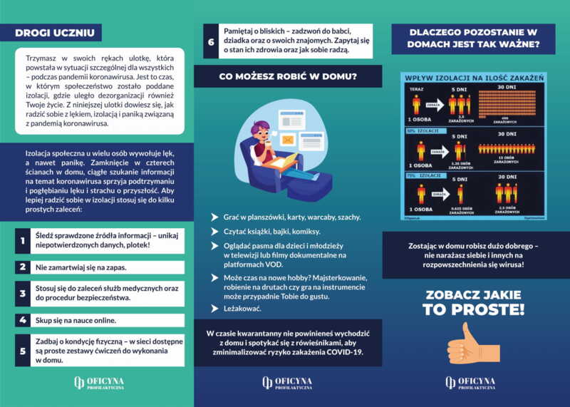 Ulotka: Izolacja Młodzież
