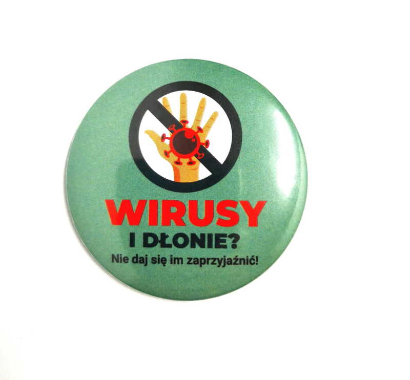 Przypinka: Wirusy i Dłonie ?