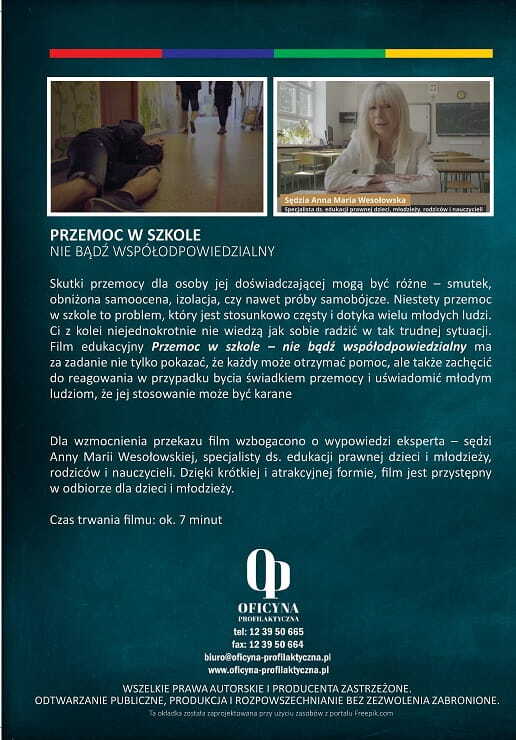 Film: Przemoc w szkole – nie bądź współodpowiedzialny