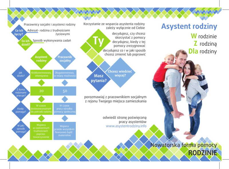 Ulotka: Promocja funkcji asystenta rodziny