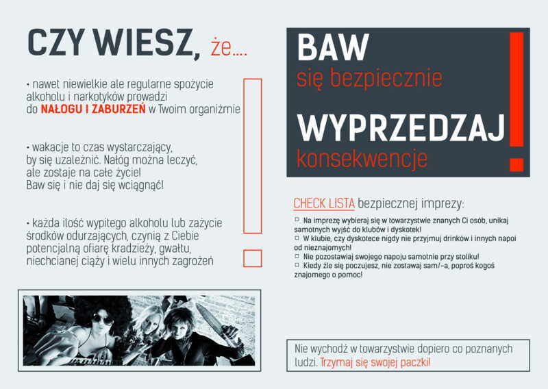 Ulotka: Bezpieczna zabawa w mieście