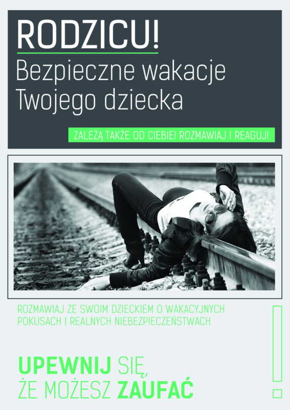 Plakat: Bezpieczne wakacje Twojego dziecka