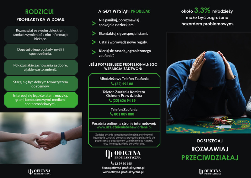Ulotka: Hazard dostrzegaj rozmawiaj (Rodzice)