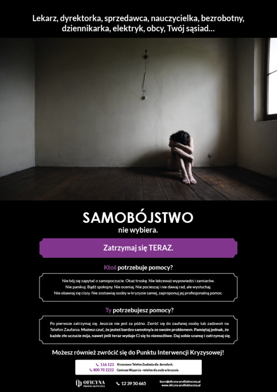 Plakat: Samobójstwo (Mieszkańcy)