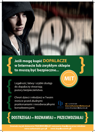 Plakaty: Dopalacze...Dostrzegaj - Rozmawiaj - Przeciwdziałaj (Mieszkańcy/Służby pomocowe)