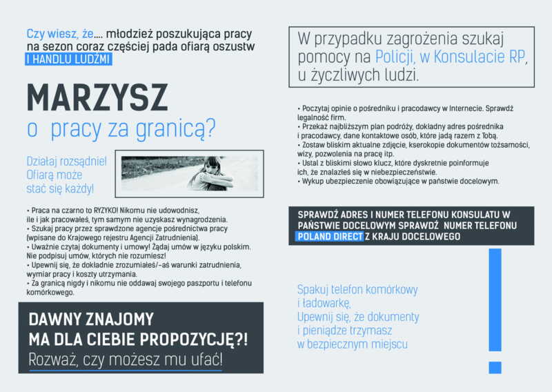 Ulotka: Praca sezonowa